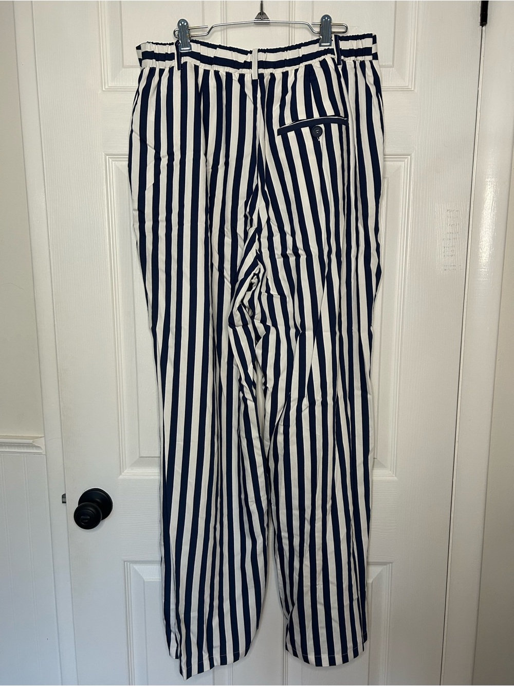 Anthropologie Maeve The Avery Striped Pleated Wide-Leg Trousers - Picture 10 of 14